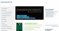 Desktop Screenshot of censorerne.dk