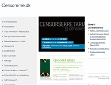 Tablet Screenshot of censorerne.dk